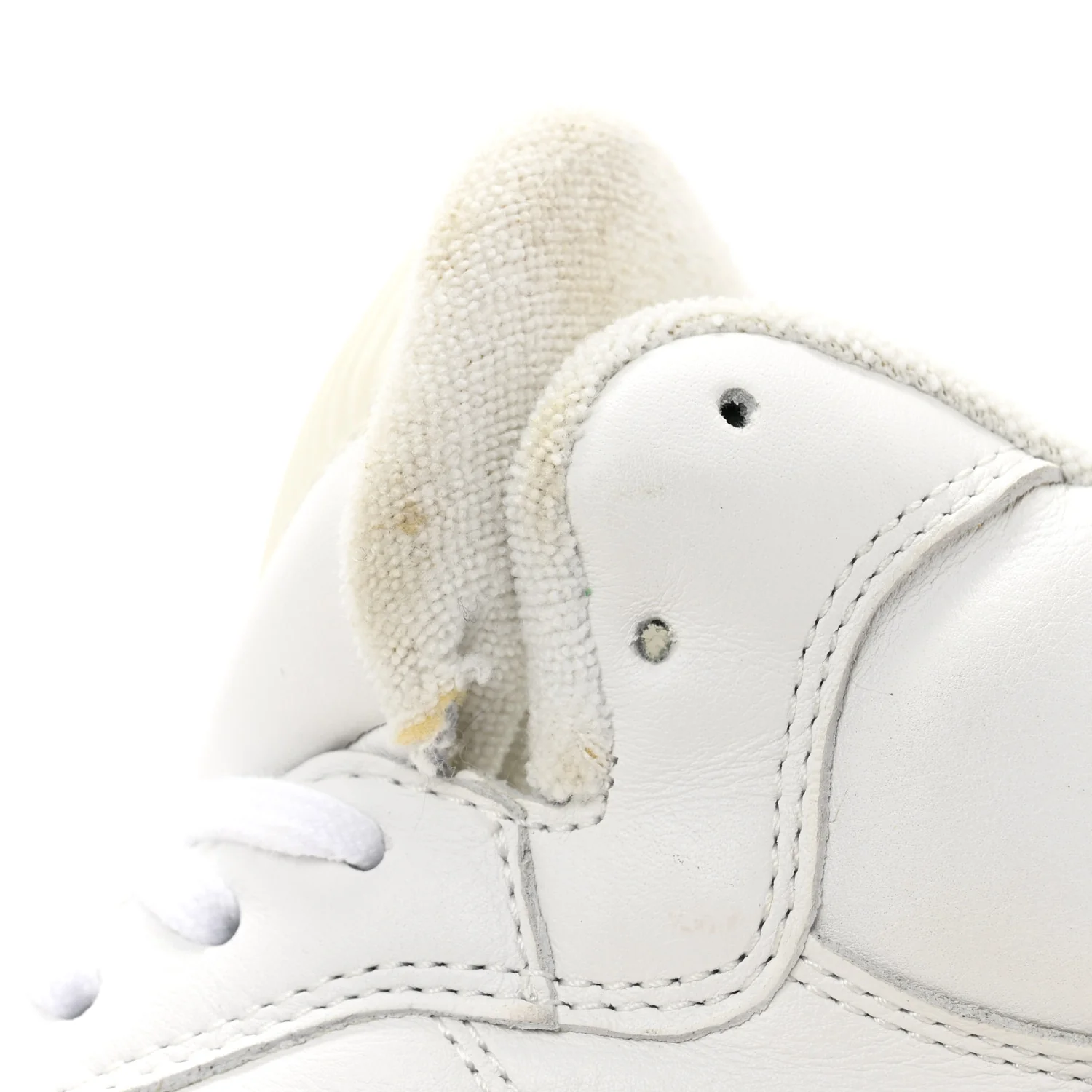 Calfskin Womens SL/80 Mid Top Sneakers 37.5 Optic White - Top Club