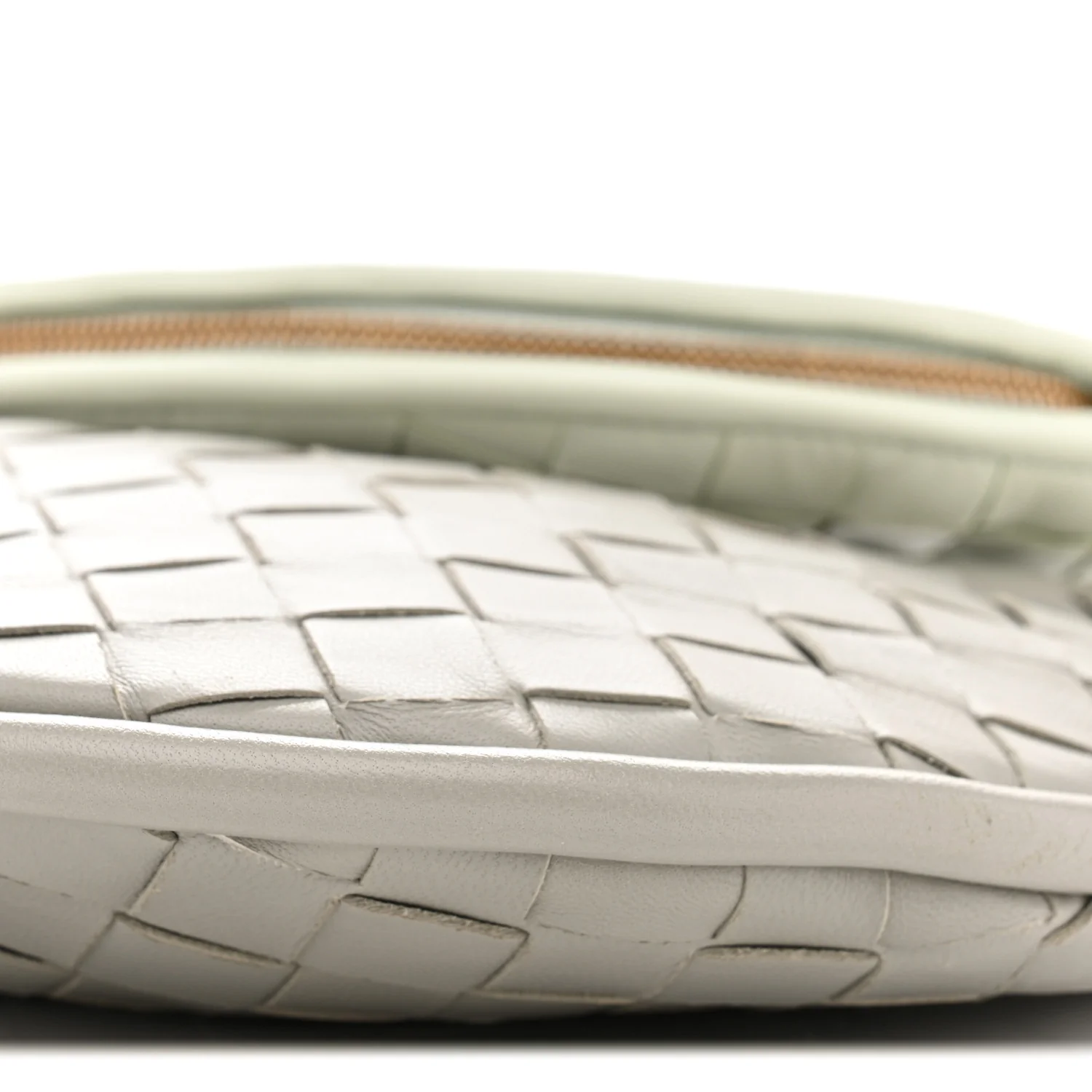 Nappa Intrecciato Small Gemelli Agate Grey Glacier - Top Club