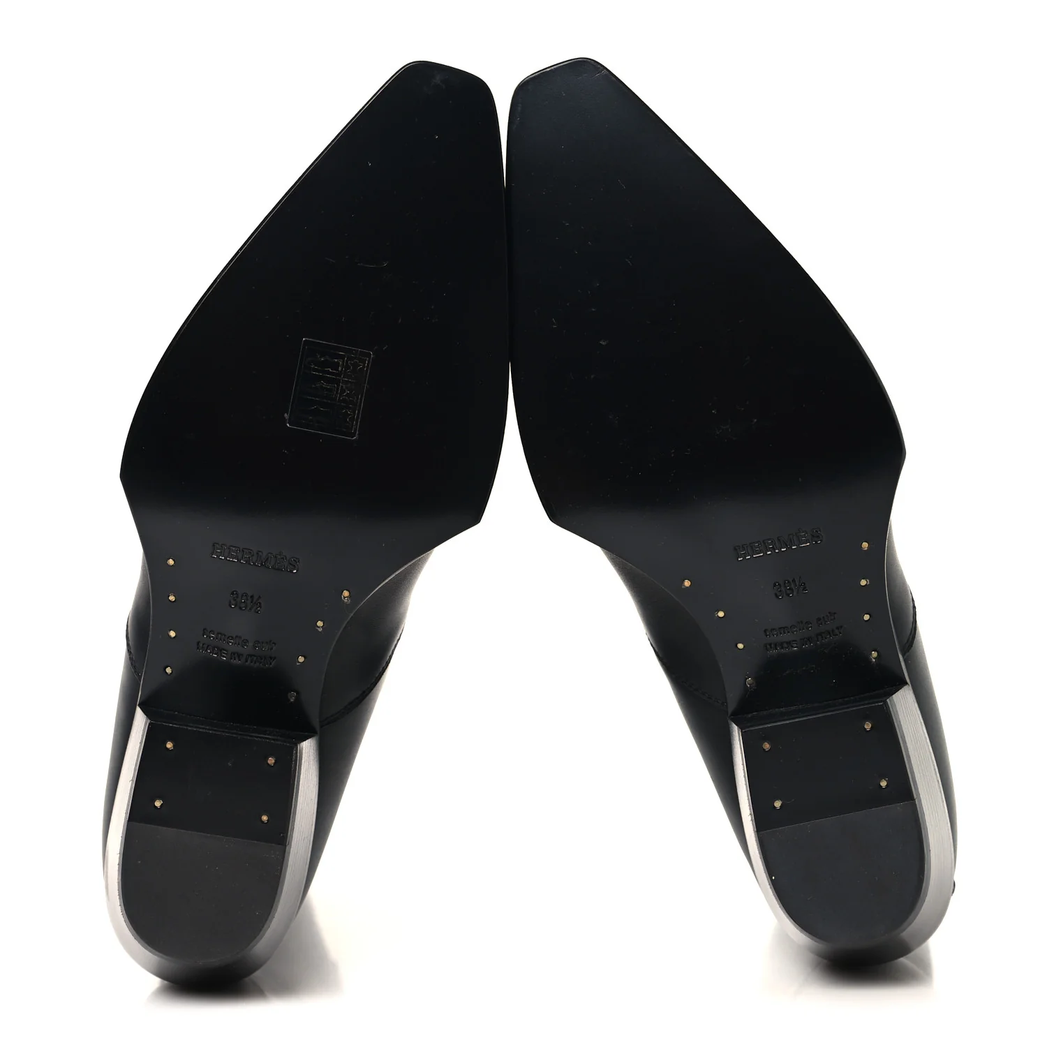 Calfskin Folk 35 Boots 38.5 Black - Top Club