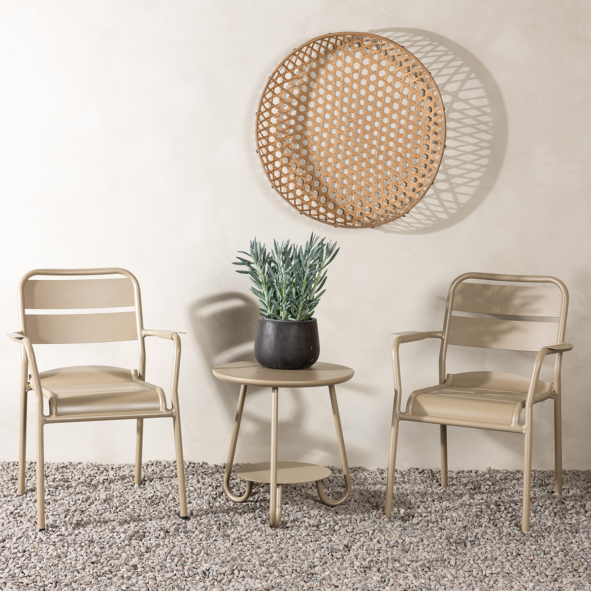 Tuin bistroset Caro Beige