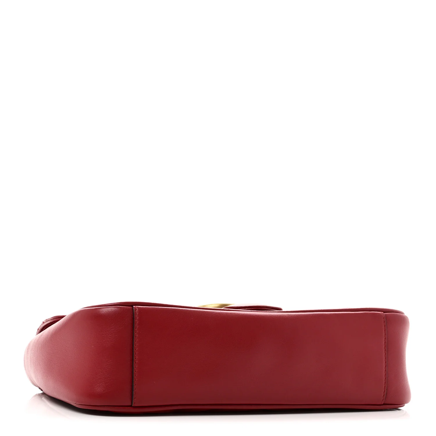 Calfskin Matelasse Small GG Marmont Shoulder Bag Hibiscus Red - Top Club