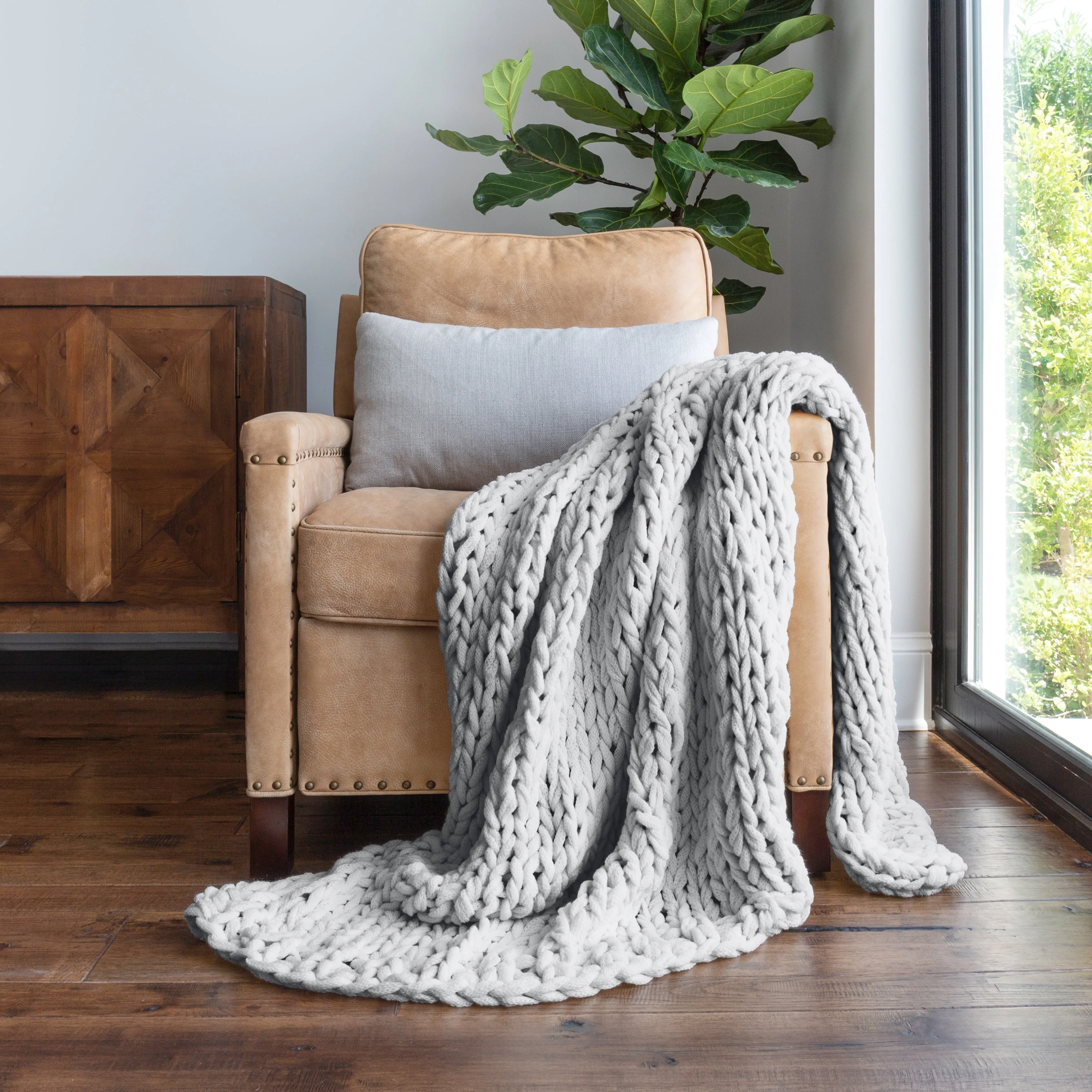 Oversized Chunky Knit Blanket (Sale)