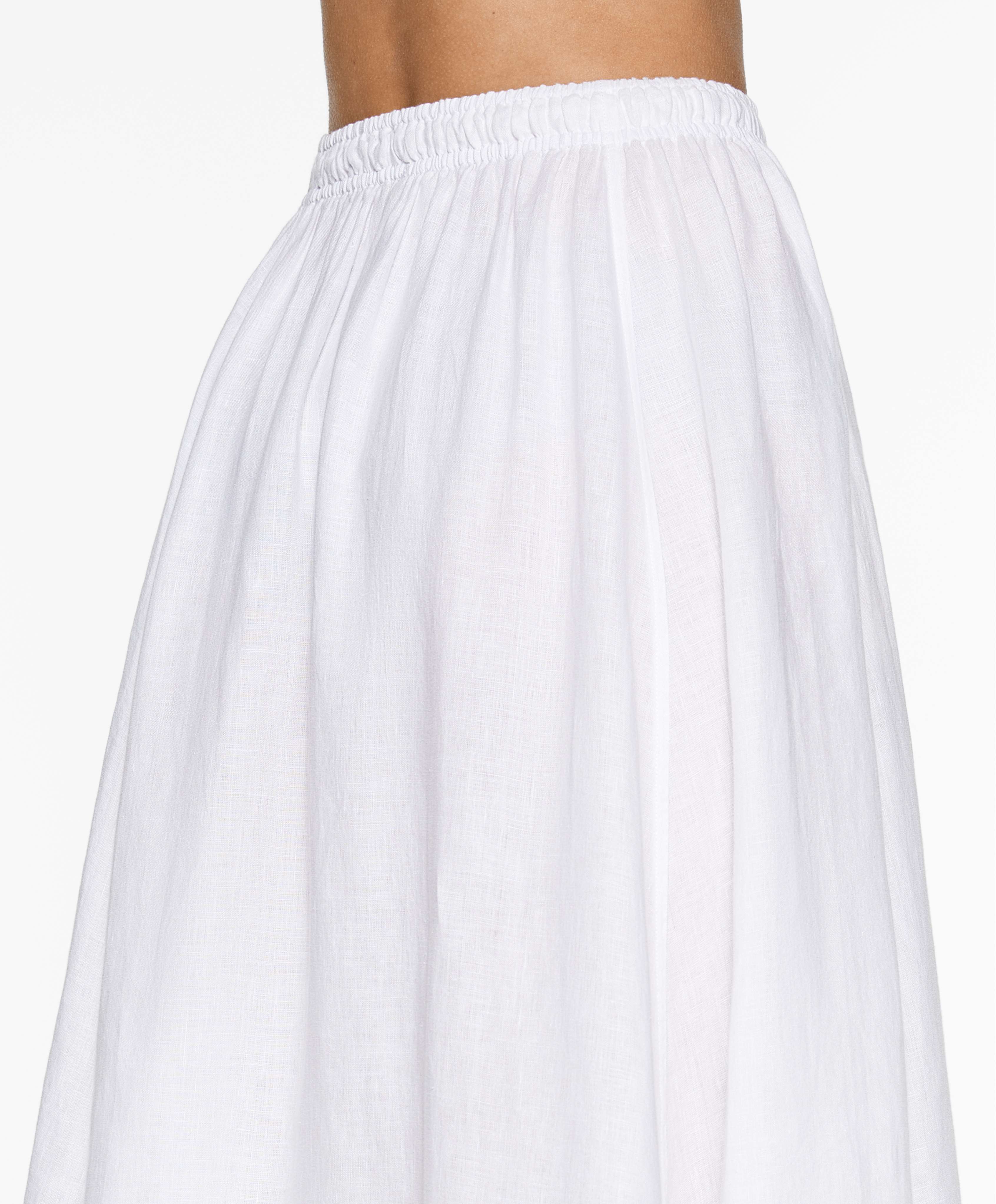 OYSHO Long 100% linen skirt