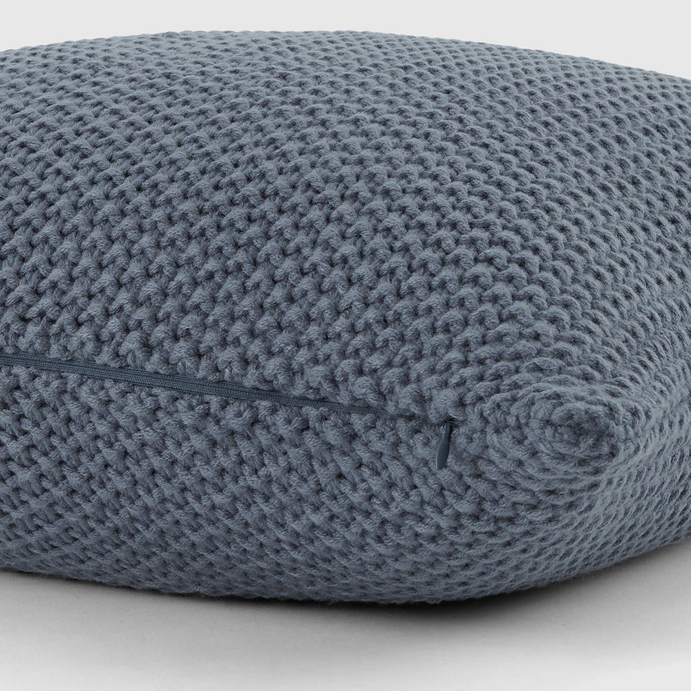 Seed Stitch Knit Throw Pillow Cover and Insert (Sale)