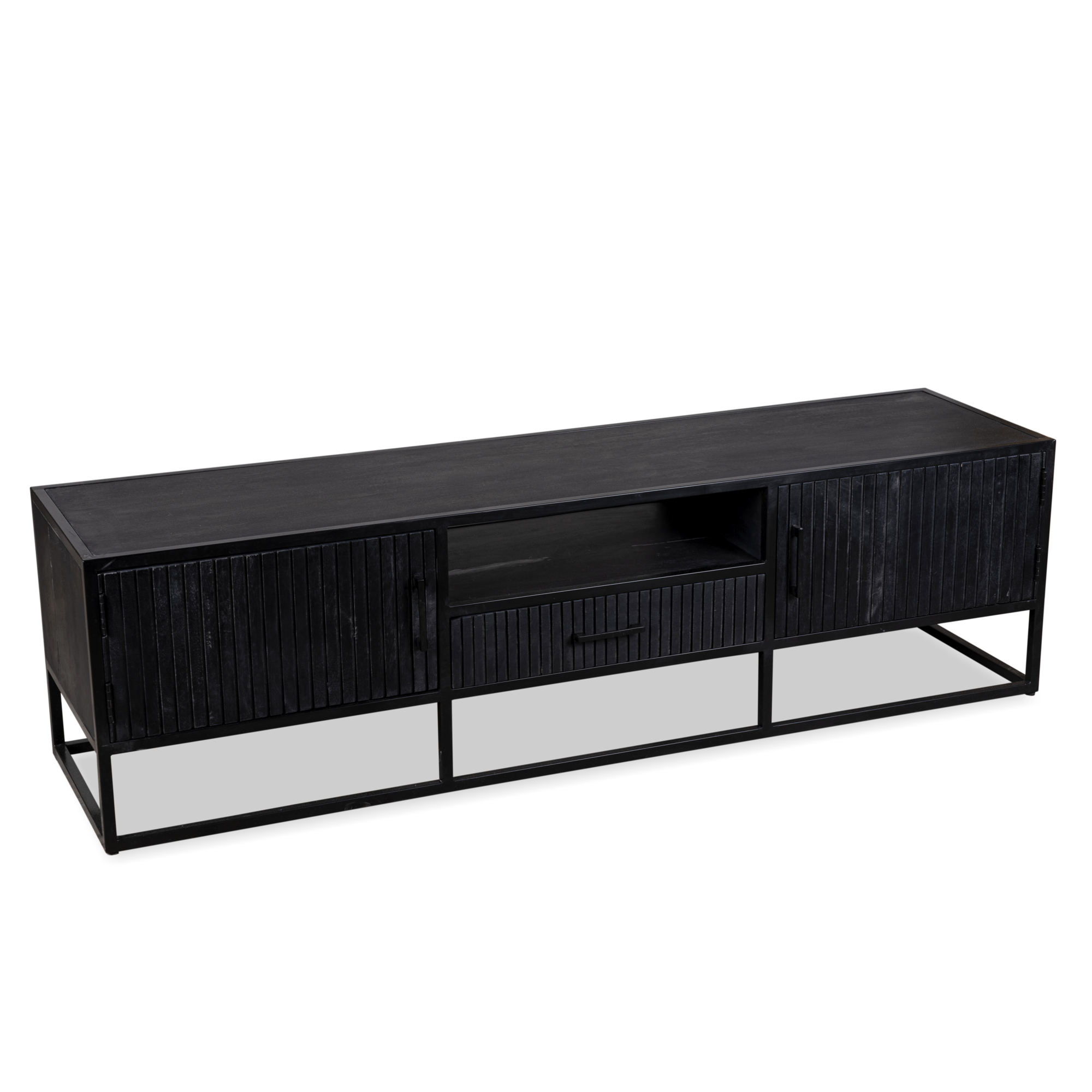 TV Meubel Long Beach Zwart 180cm