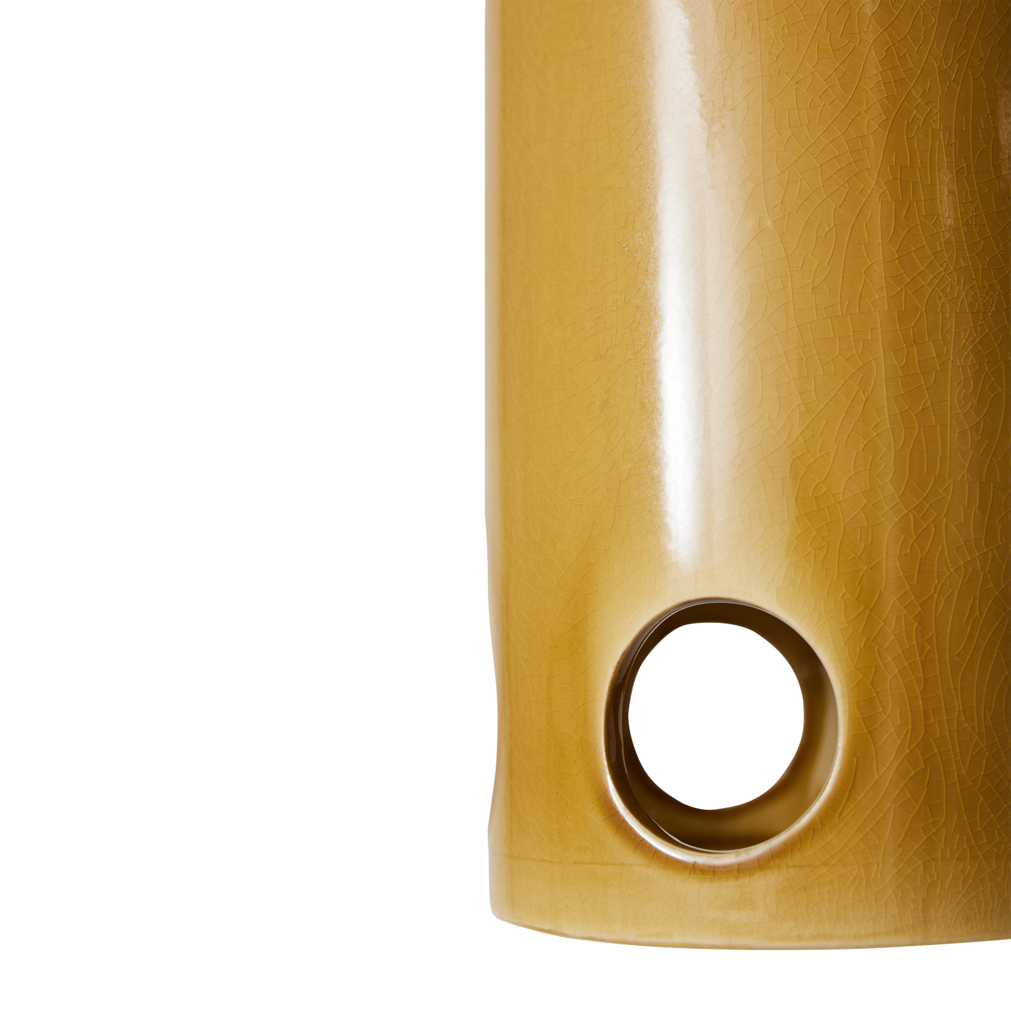 Hanglamp Ceramic mustard