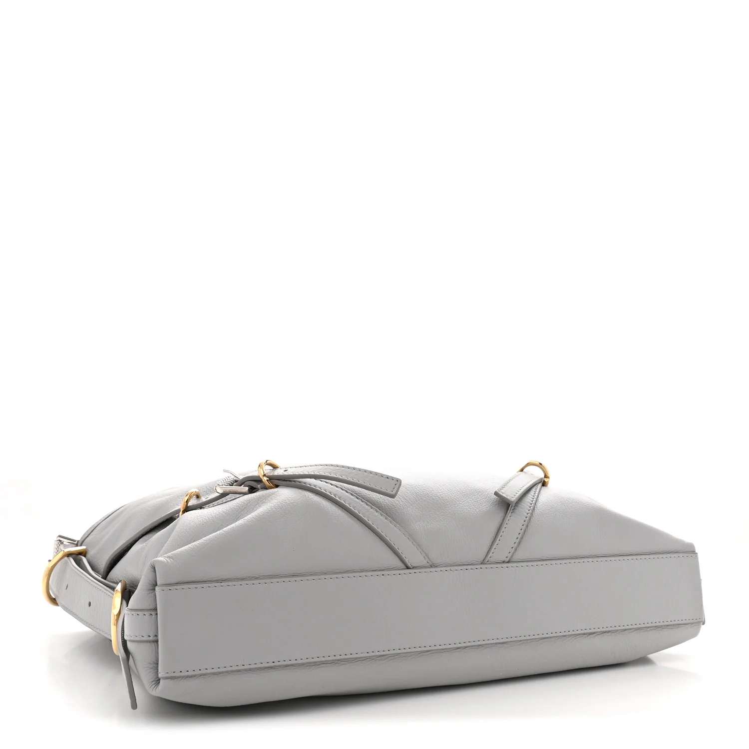 Calfskin Medium Voyou Bag Light Grey - Top Club