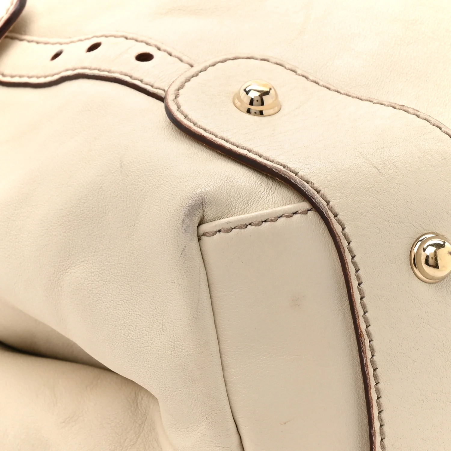 Calfskin Medium Pelham Shoulder Bag Off White - Top Club