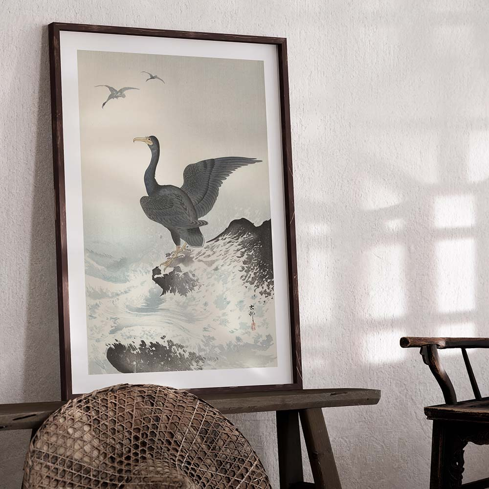 Poster Ohara Koson - Great Cormorant 70x100 cm
