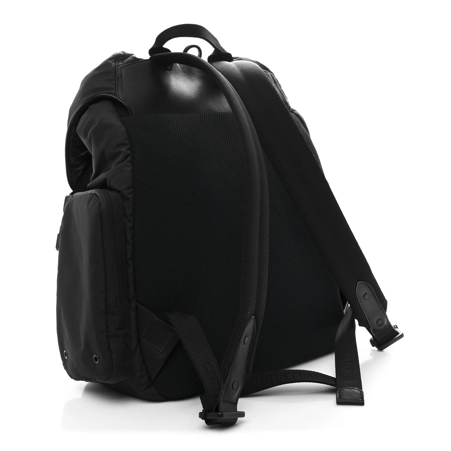 Nylon Saddle Backpack Black - Top Club