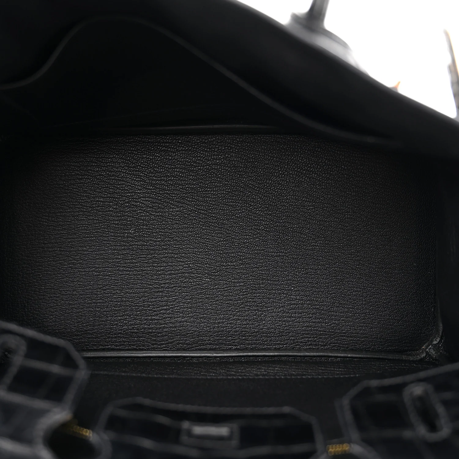 Togo Matte Alligator Birkin Touch 30 Black - Top Club