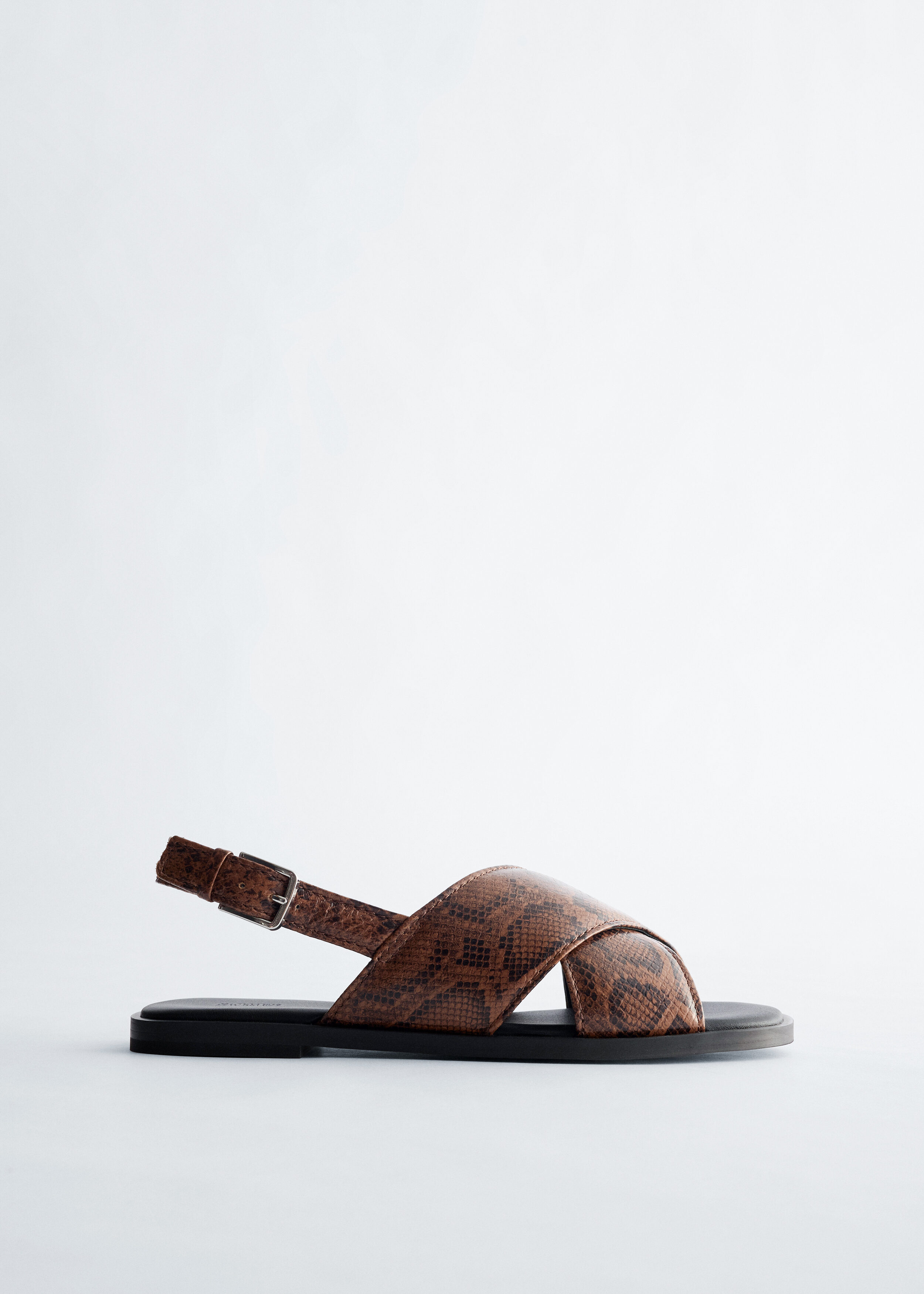& Other Stories CROSSOVER LEATHER SANDALS