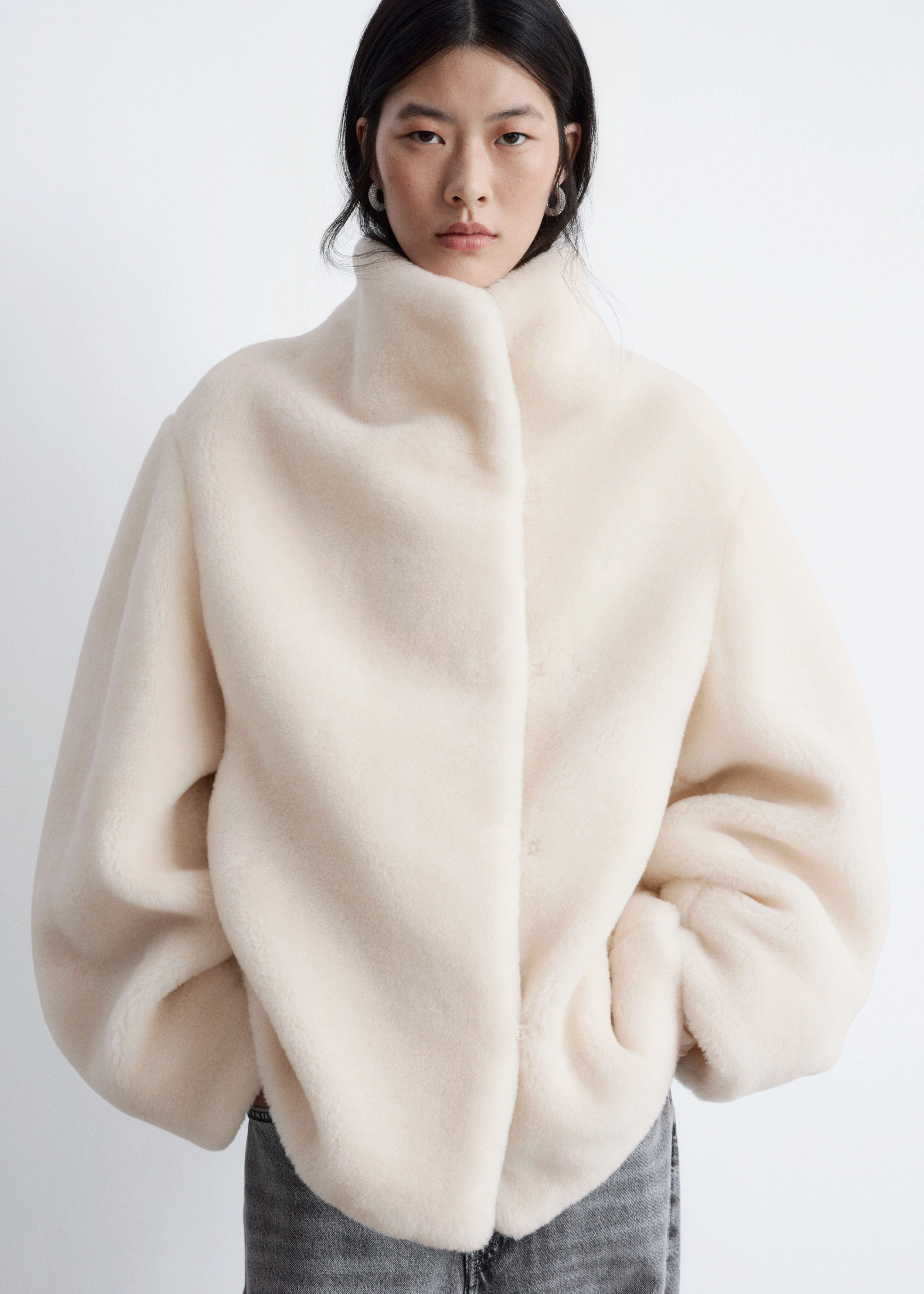 & Other Stories FAUX FUR JACKET