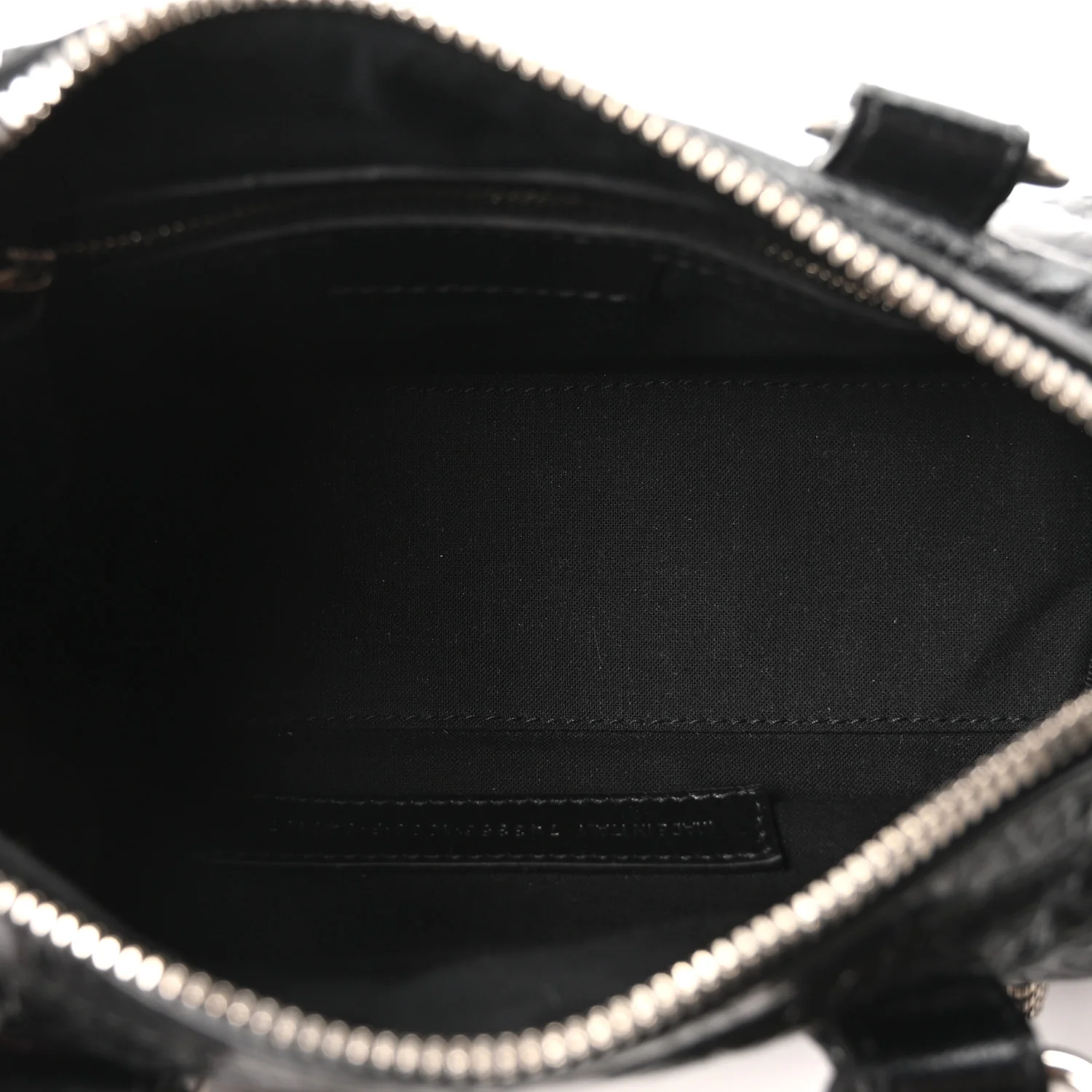Agneau Arena Mini Le Cagole Duffle Crossbody Bag Black - Top Club