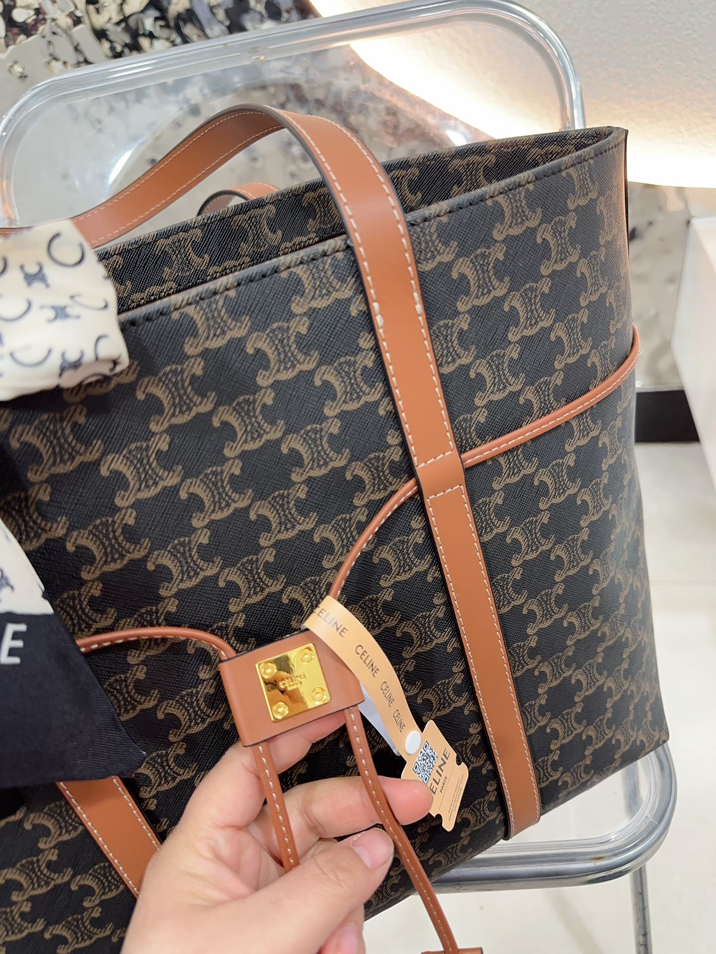 Ce TRIOMPHE tote bag size: 35-31-15 cm - Top Club