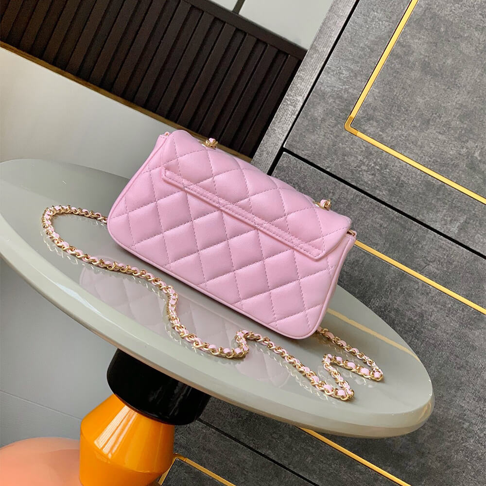 Chanel FLAP PHONE HOLDER WITH CHAIN(HIGH-END GRADE) - Top Club