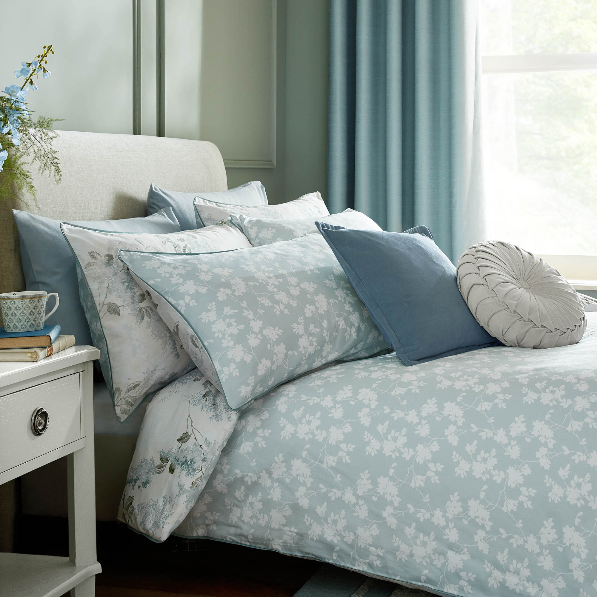 Dekbedovertrek Mirabelle Pale Seaspray 220x230 cm