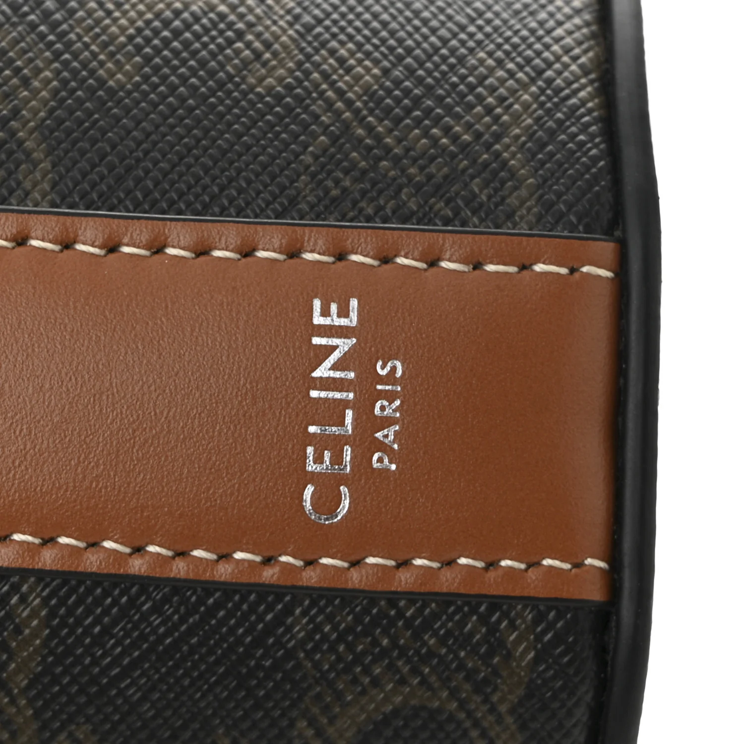 Triomphe Canvas Vertical Cylinder Bag Tan - Top Club