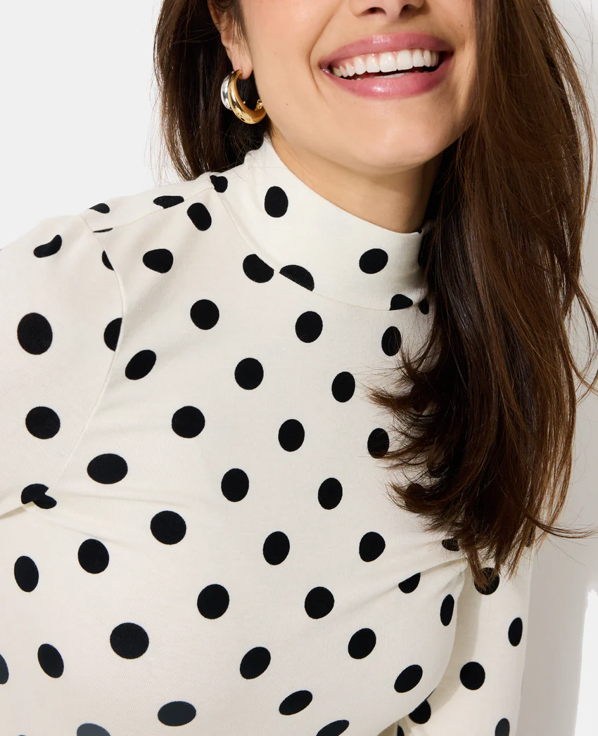 Pimkie T-shirt manches longues motifs pois