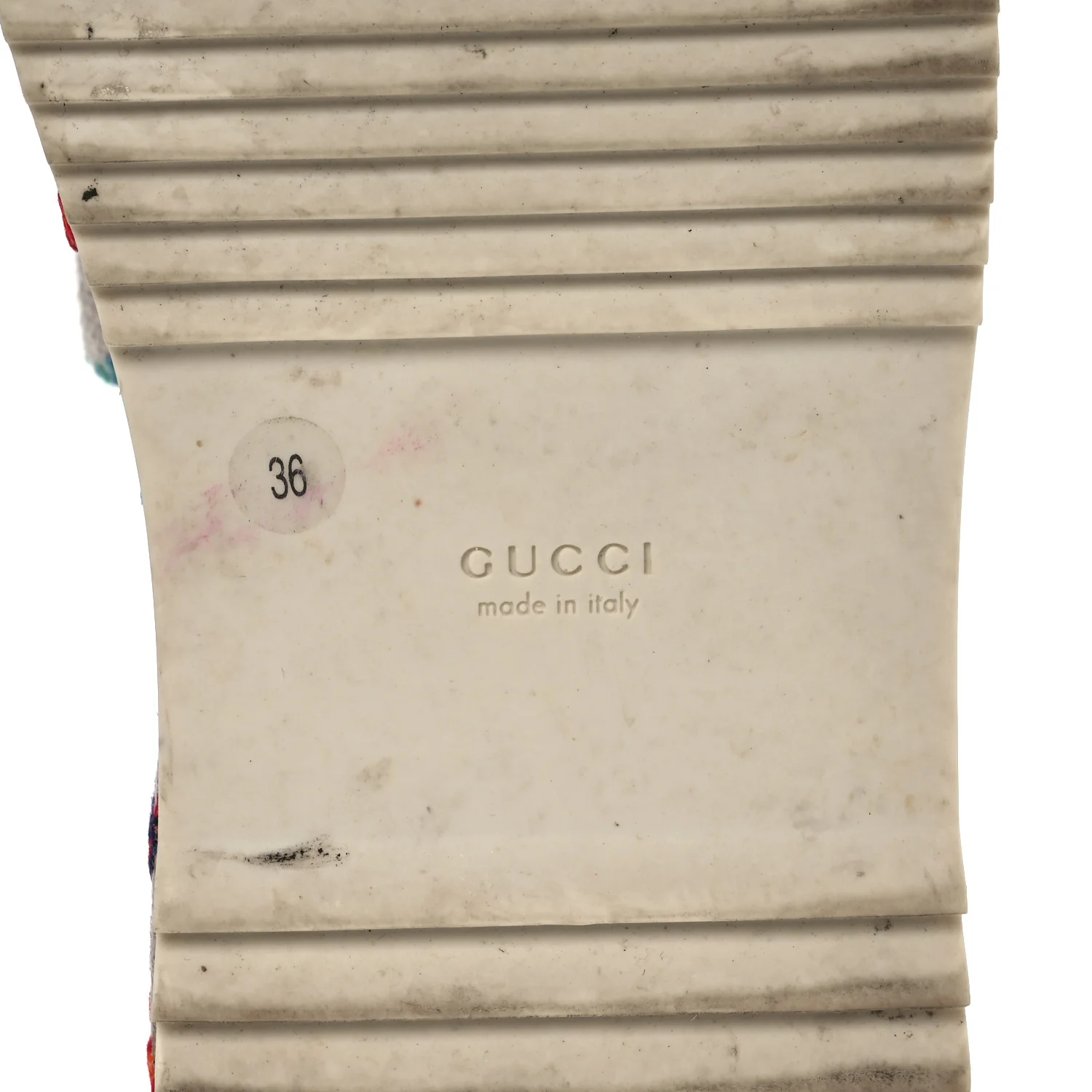 Linen Psychedelic Mini GG Monogram Angelina Platform 55mm Slide Sandals 36 Multicolor - Top Club