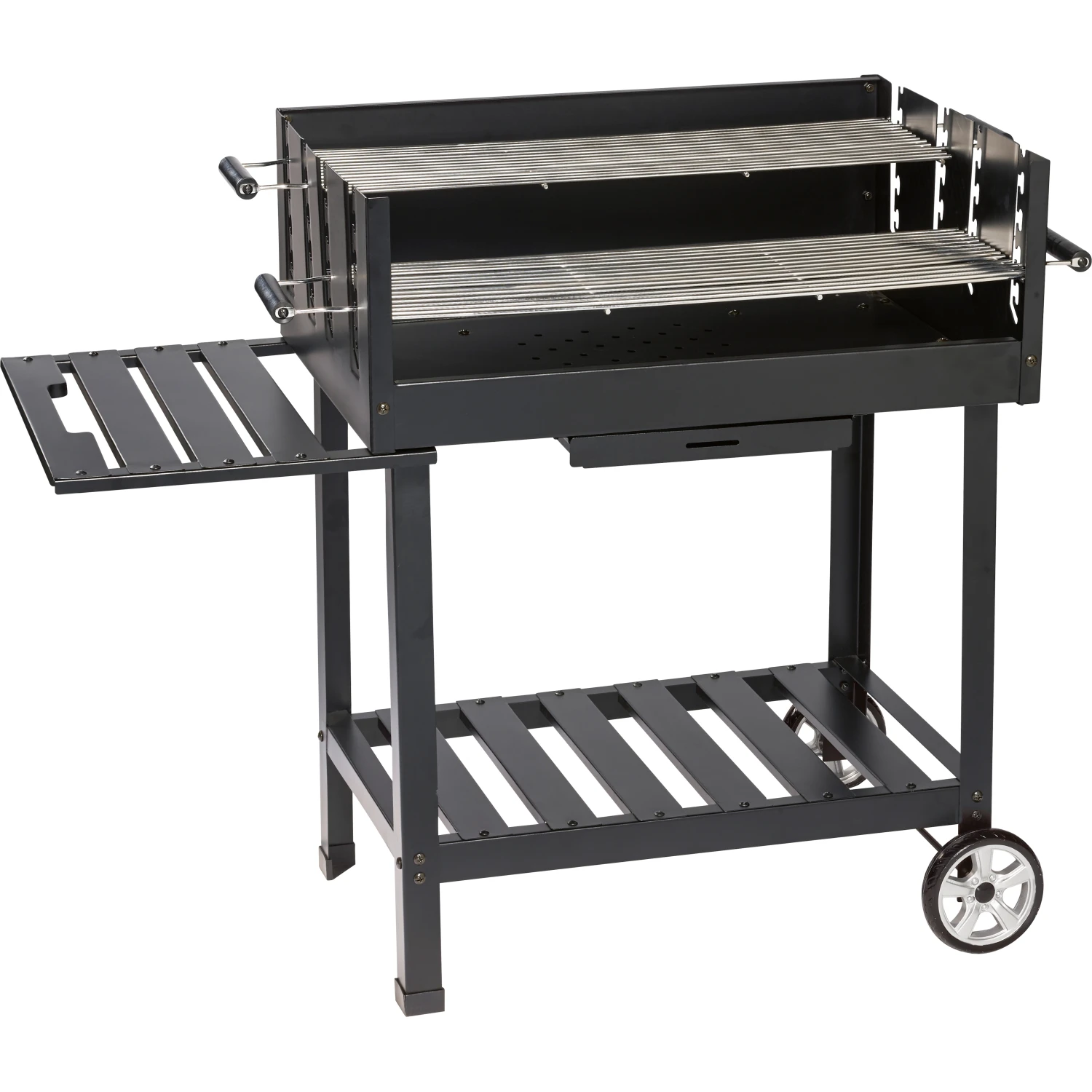 Jamestown-Grill Barbecue a carbonella Jamestown Ben nero con ripiano laterale