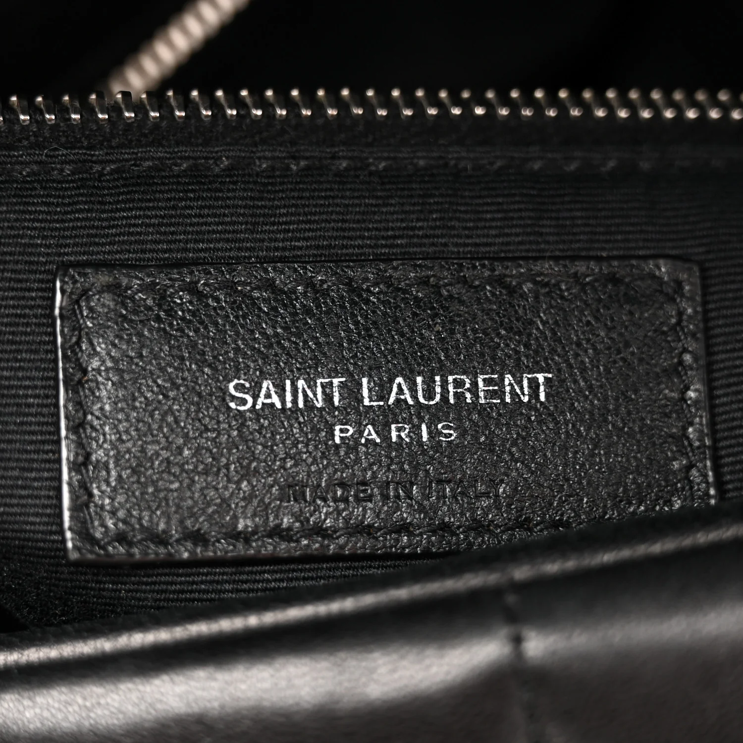 Lambskin Quilted Medium Loulou Puffer Monogram Chain Satchel Black - Top Club