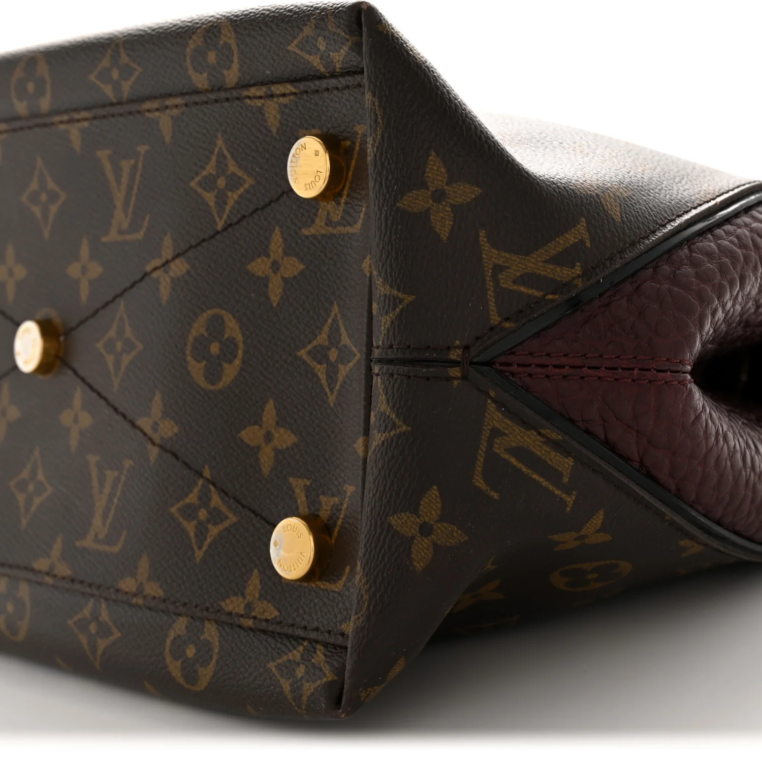 Ostrich Lizard Majestueux Tote MM Bordeaux - Top Club
