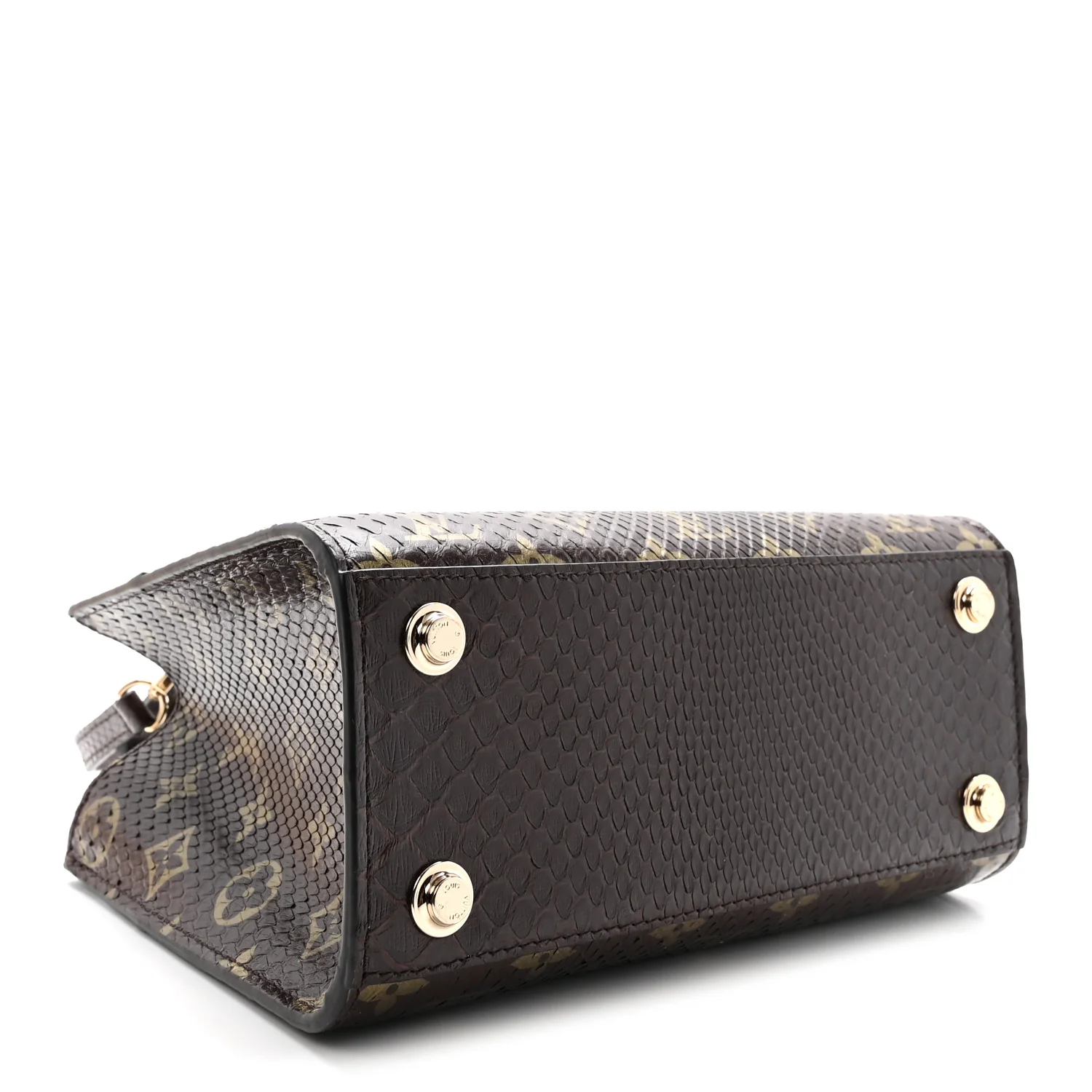 Snakeskin Monogram City Steamer Mini Brown - Top Club