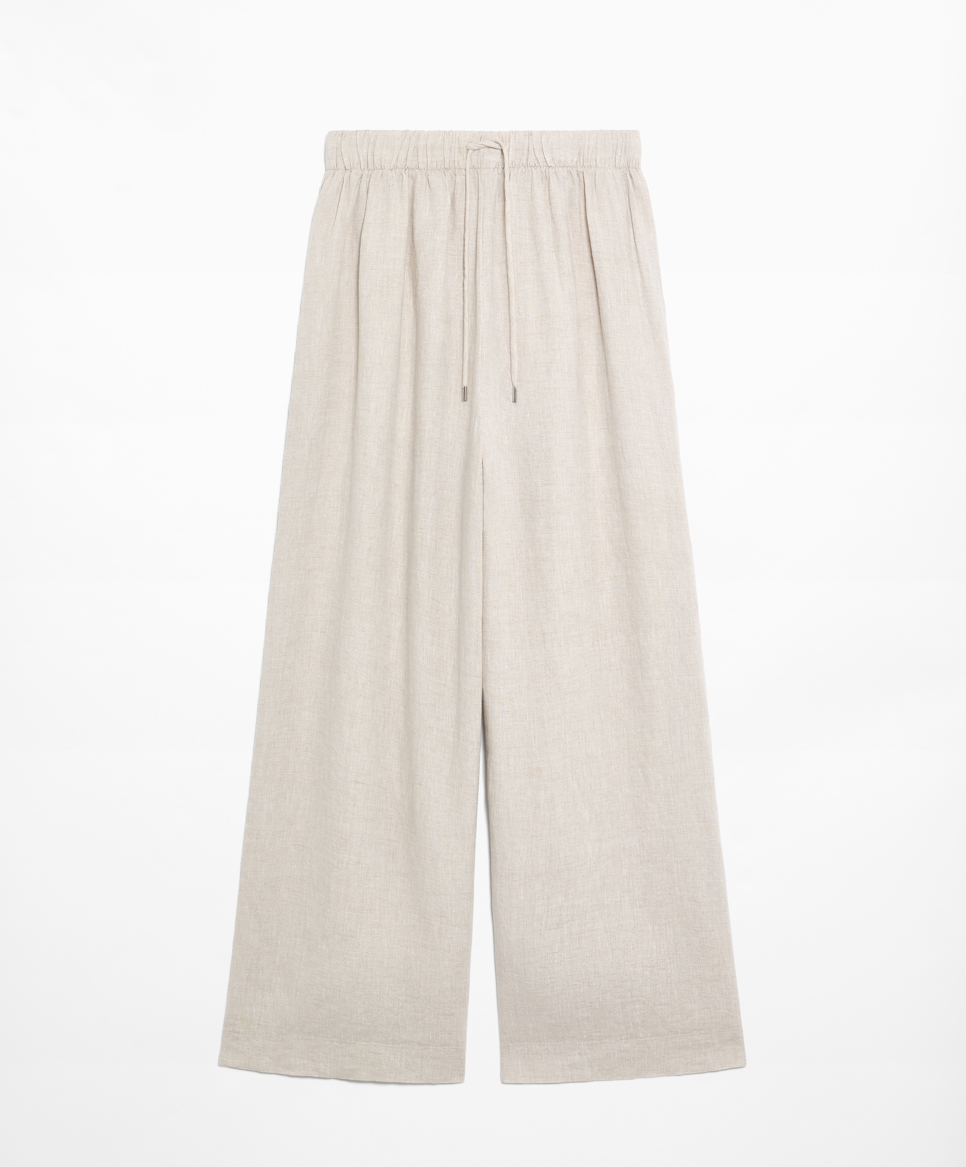 OYSHO Straight cut 100% linen trousers