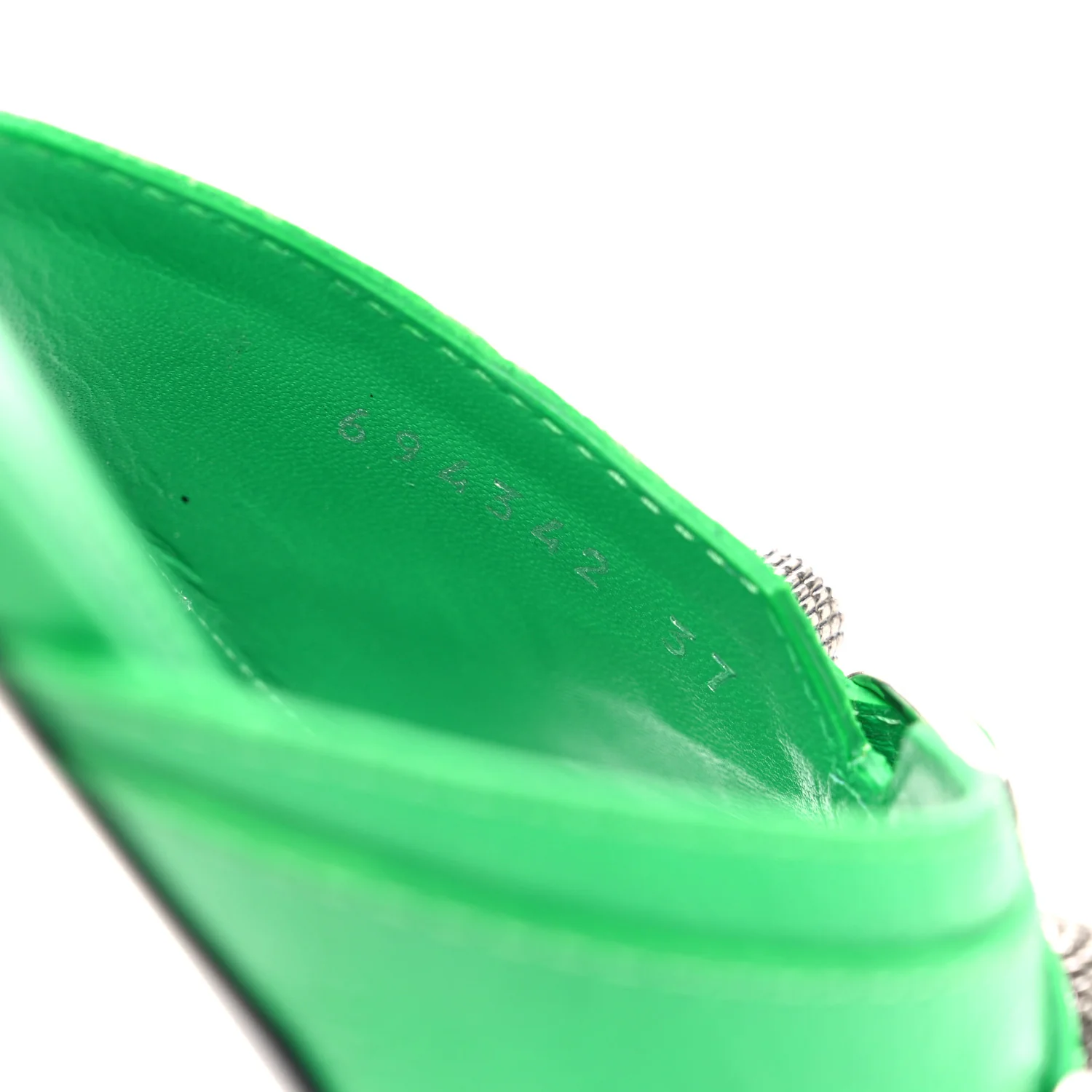 Agneau Arena Cagole Flat Slide Sandals 37 Vivid Green - Top Club