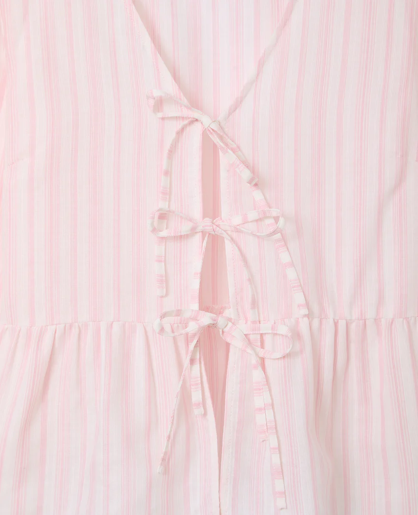 Pimkie Blouse rayée avec volants et nouettes