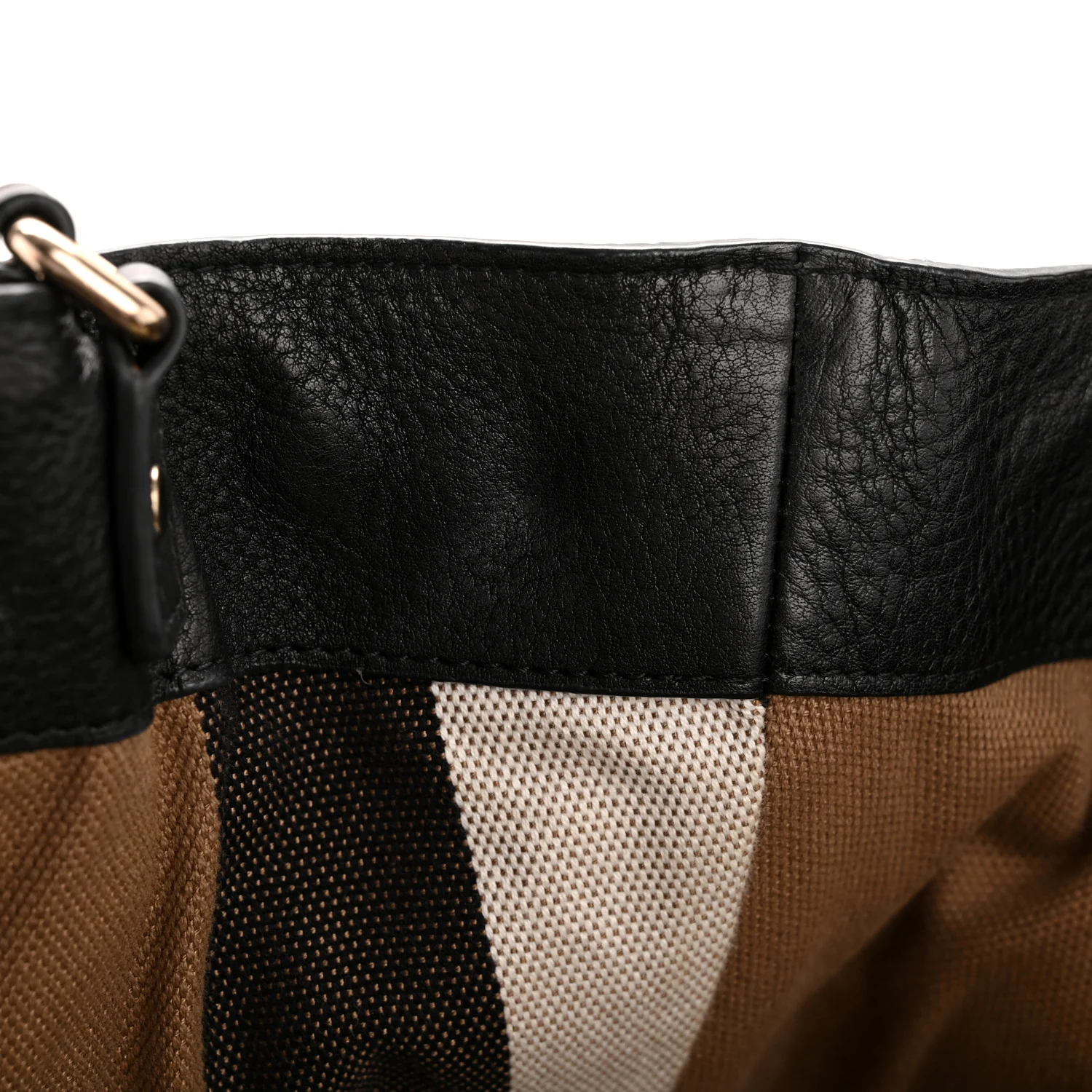 Grainy Calfskin House Check Medium Maidstone Black - Top Club