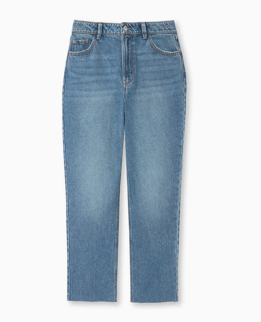 Pimkie Jean straight taille haute bas coupés