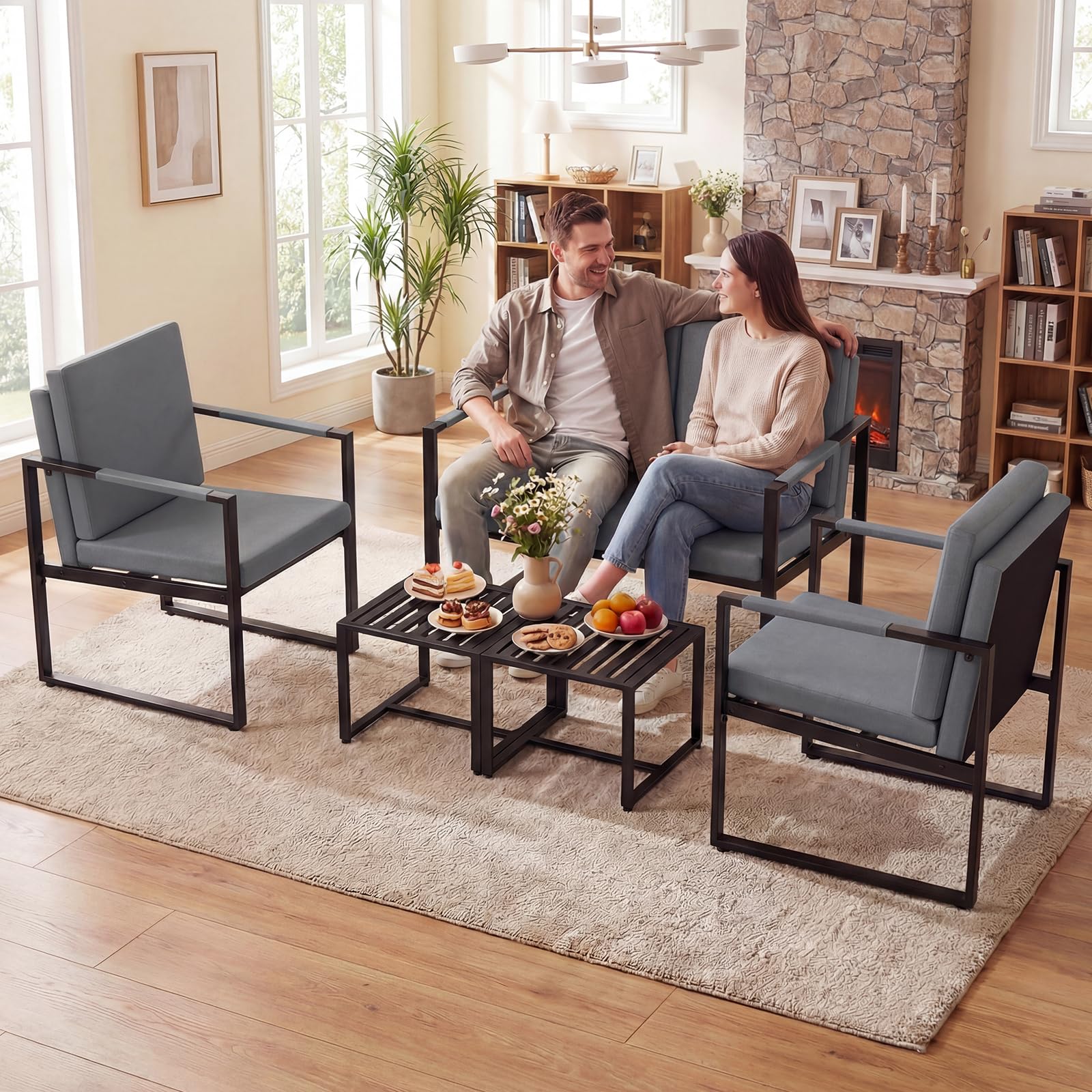 BEFOUNDLOVELY Set of 2 Outdoor Side Tables