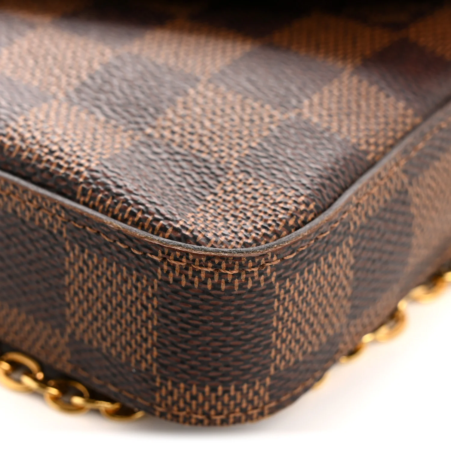 Damier Ebene Pochette Felicie Chain Wallet - Top Club