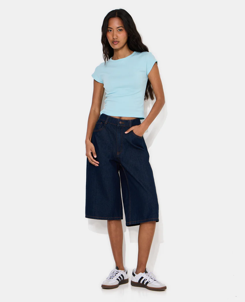 Pimkie T-shirt ajusté col rond et manches raccourcies