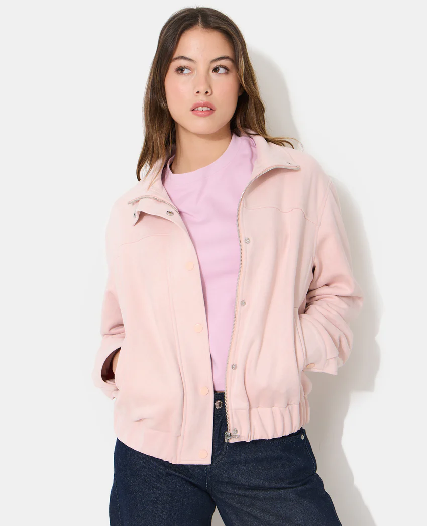 Pimkie Veste en suédine col montant