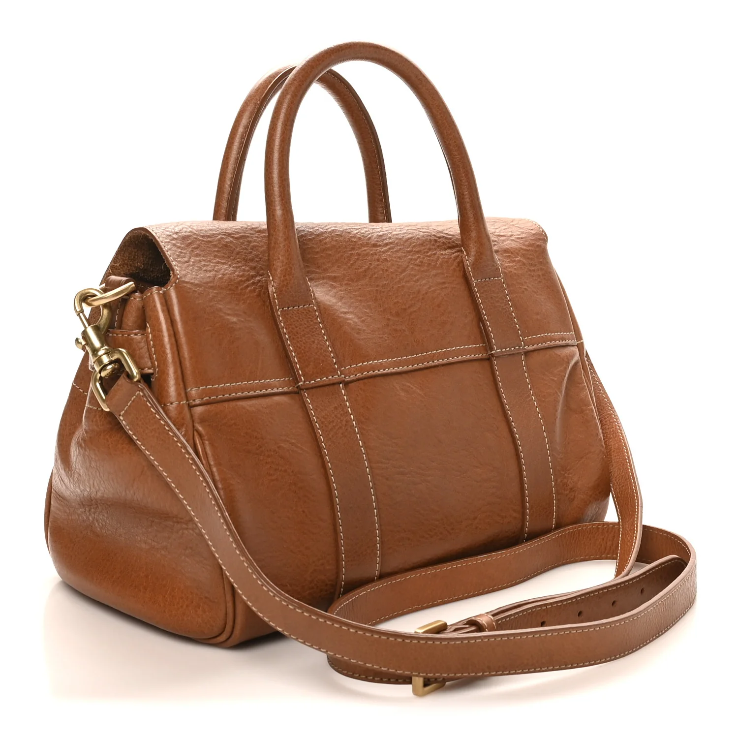 Natural Leather Small Bayswater Oak - Top Club