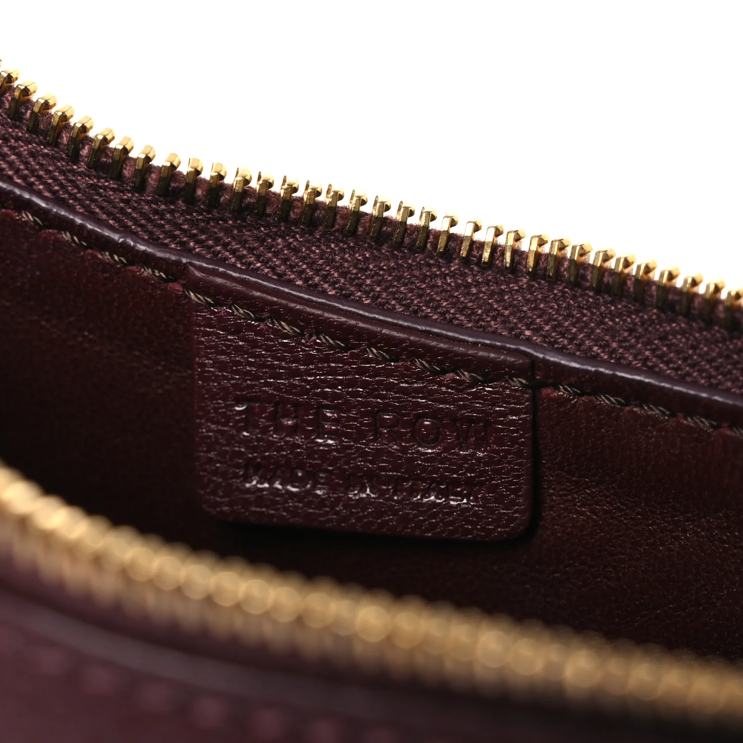 Grained Calfskin Half Moon Shoulder Bag Raisin - Top Club