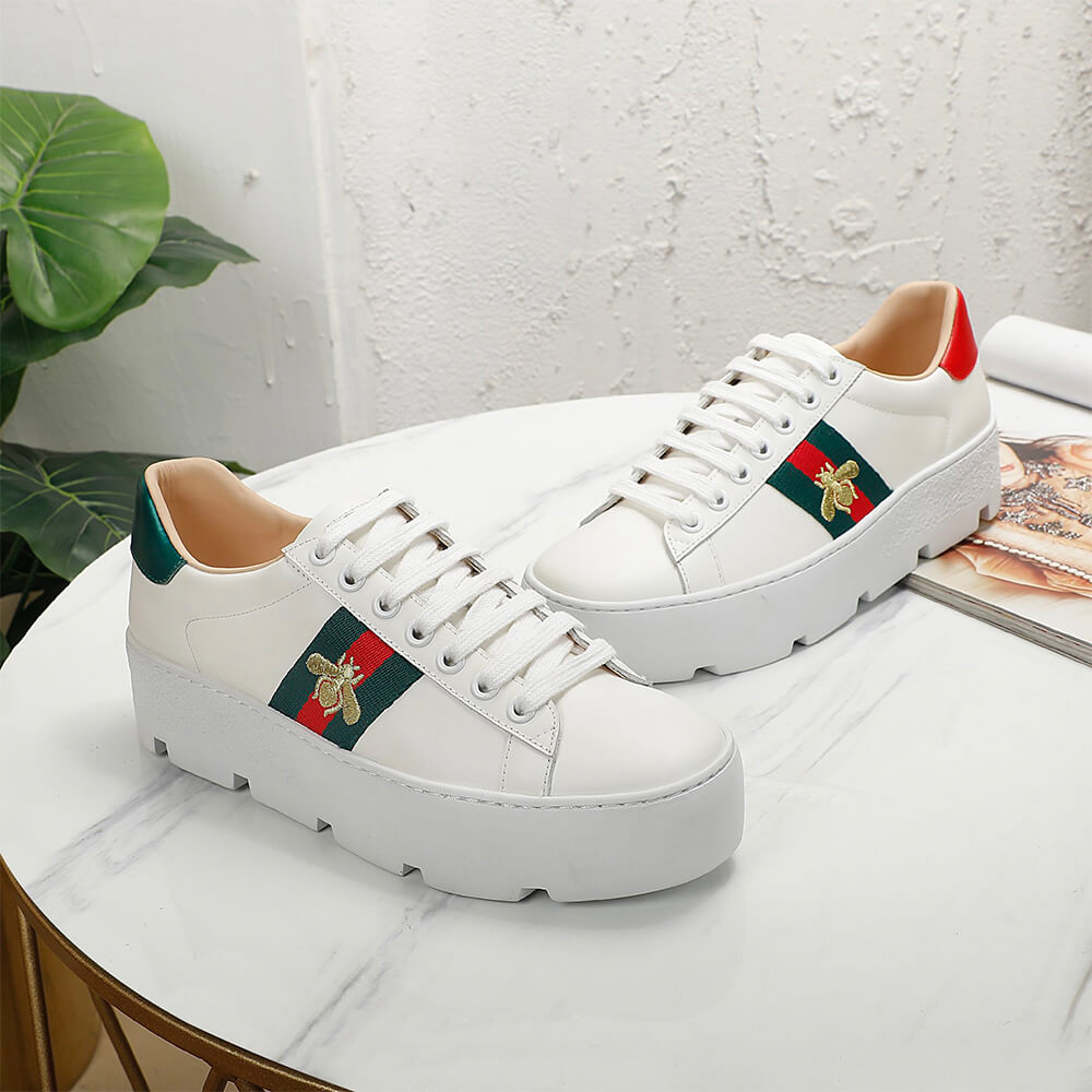 Women s Ace embroidered platform sneaker - Top Club