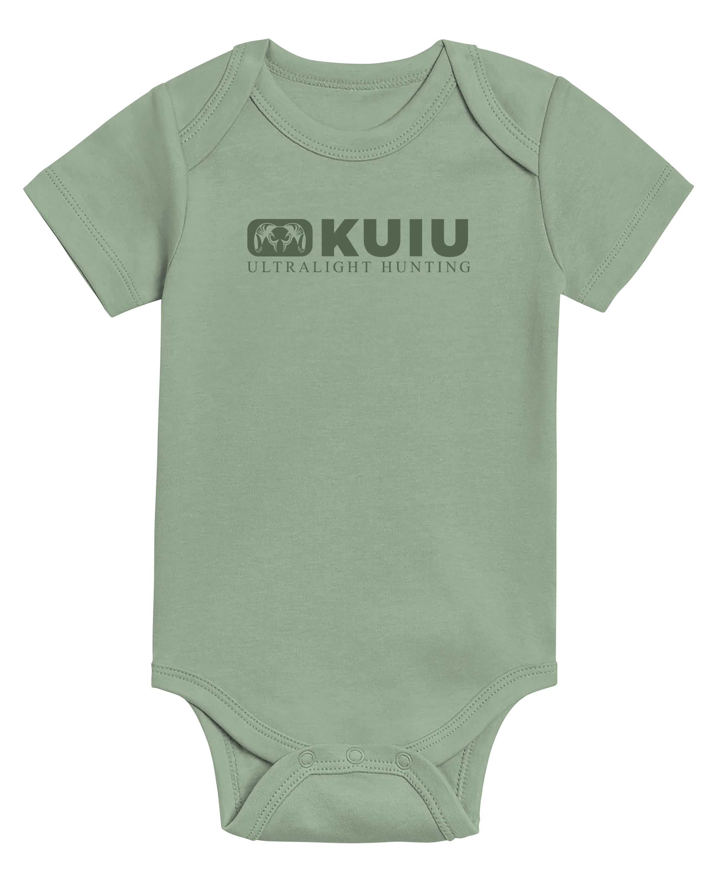 KUIU Block Logo Baby One-Piece | Thyme