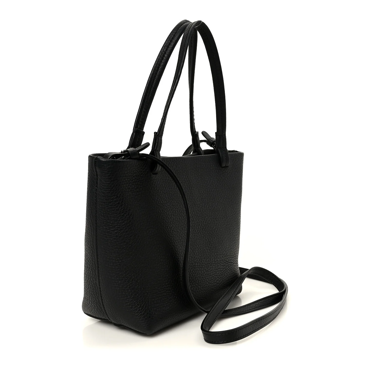 Grained Calfskin Small Park Tote Black - Top Club
