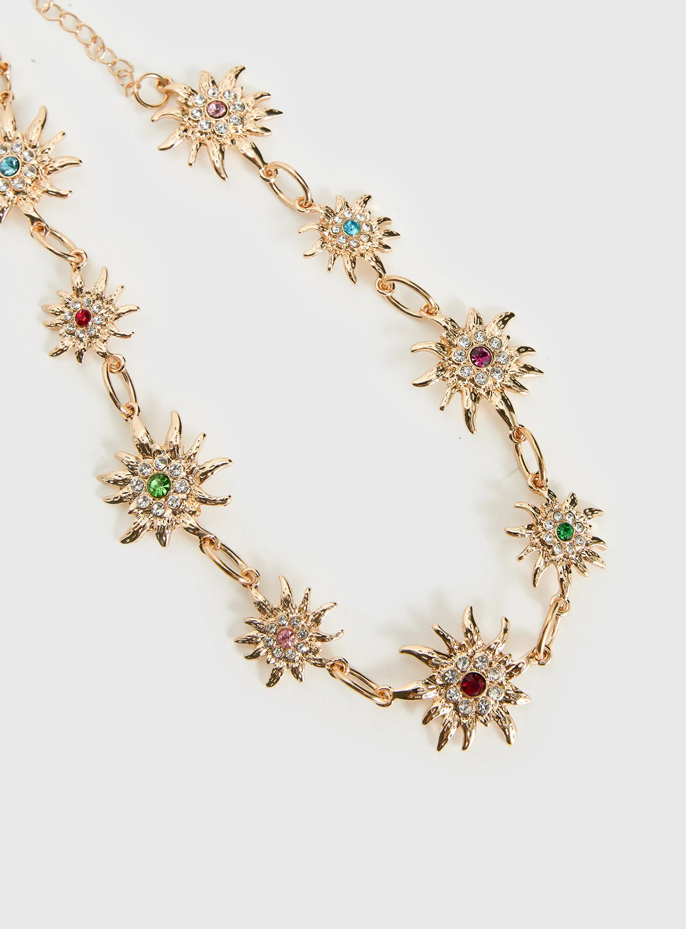 Sugary Statement Necklace Gold