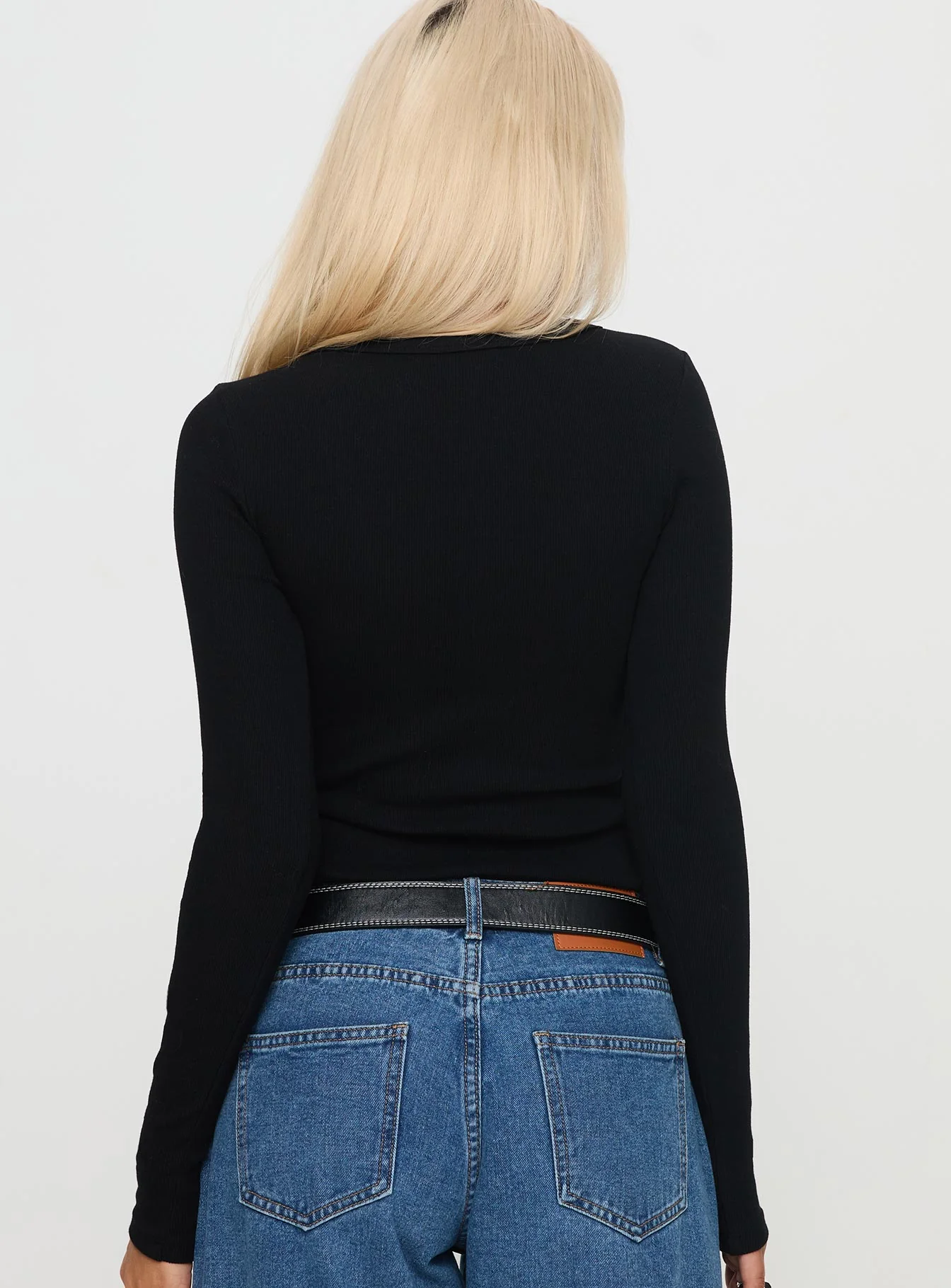 Passoni Long Sleeve Top Black