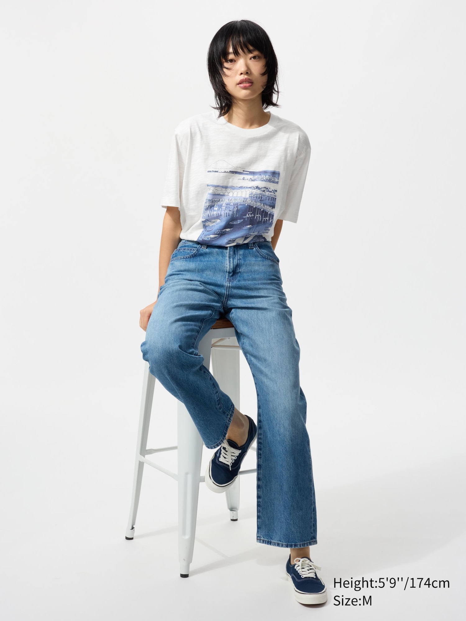 Ukiyo-e Blue UT Graphic T-Shirt
