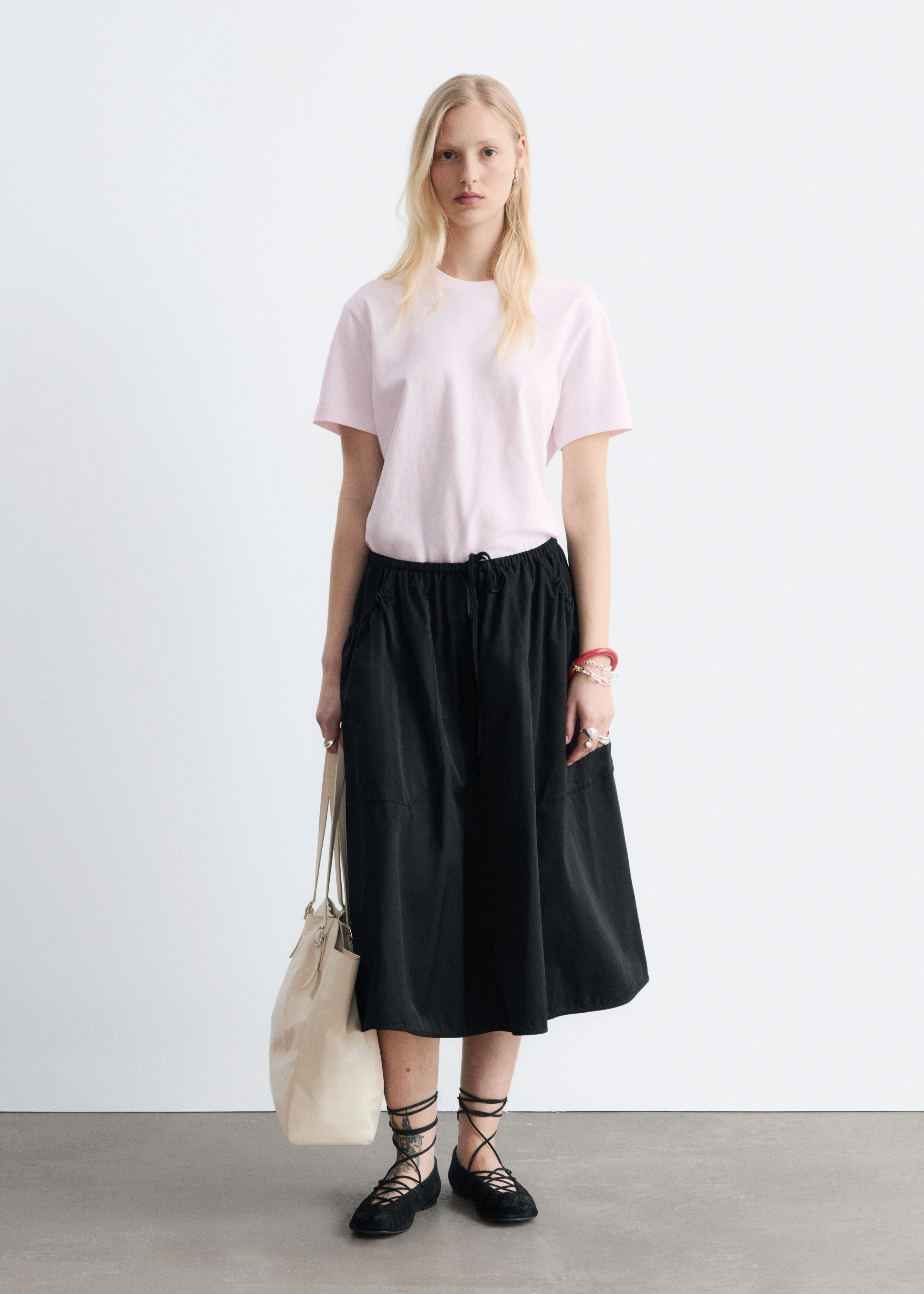 & Other Stories COTTON CREW-NECK T-SHIRT