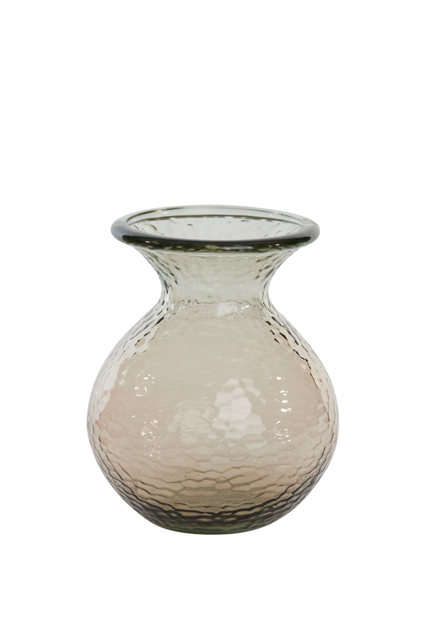 Vaas glas glanzend licht bruin