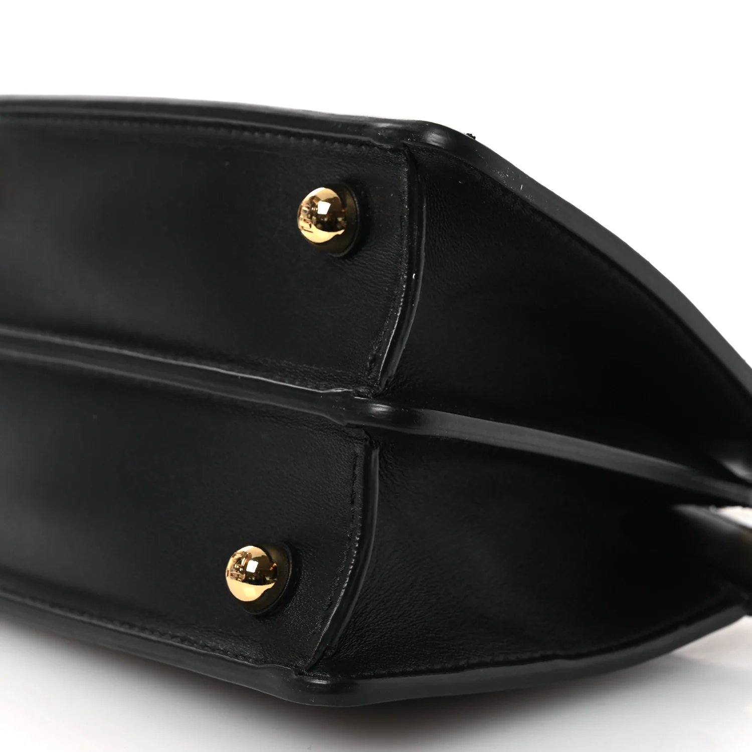 Shiny Nappa Petite Peekaboo I SEE U Satchel Black - Top Club