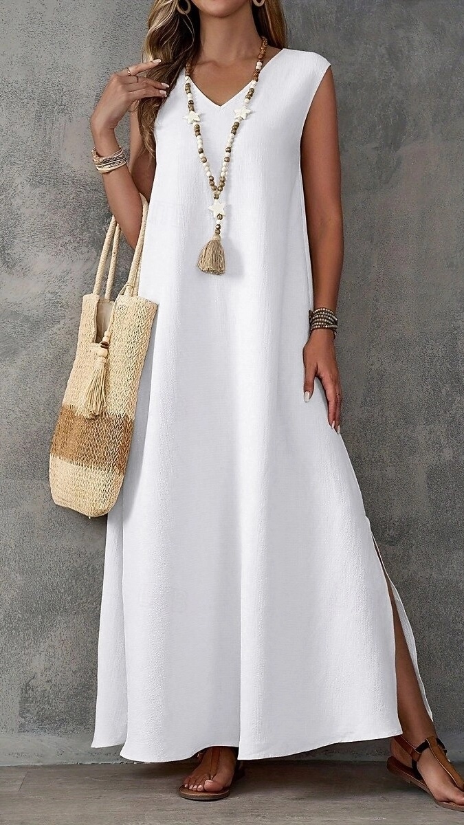 Women's Elegant Long A-Line Dress - Nordfashionstorm - Women's Clothing, Fashion for You - Nordfashionstorm.com