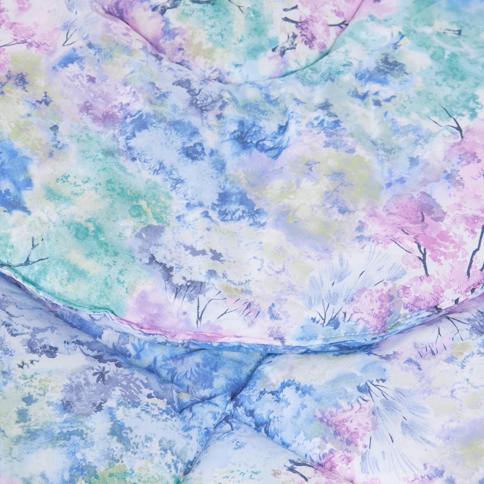 Trapunta In Percalle Trees Matrimoniale